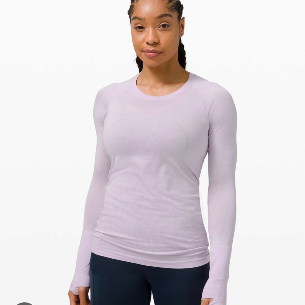 Lululemon lavender dew swiftly long sleeve shirt 2.0